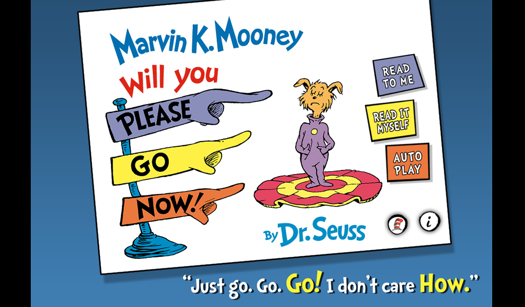 Marvin K. Mooney Will You Please Go Now! - Dr. Seuss (Fire TV